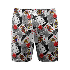 Мужские шорты 3D спортивные с принтом Игральные карты в Петрозаводске,  |  | буны | вольты | графика | дамы | десятки | игра | игральные | иллюстрация | казино | картинка | карты | коллаж | короли | красные | крести | масть | мода | орнамент | пики | покер | разбросаны | рисунок