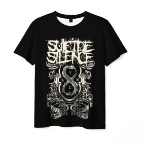 Мужская футболка 3D с принтом Suicide Silence в Петрозаводске, 100% полиэфир | прямой крой, круглый вырез горловины, длина до линии бедер | metal | suicide silence | грув метал | группы | дэткор | метал | музыка | ню метал | рок