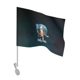 Флаг для автомобиля с принтом Sally Face в Петрозаводске, 100% полиэстер | Размер: 30*21 см | blue | diane | face | fisher | gizmo | henry | johnson | killer | larry | sally | генри | гизмо | джонсон | диана | ларри | лицо | салли | фейс | фишер