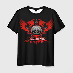 Мужская футболка 3D с принтом Dream Theater в Петрозаводске, 100% полиэфир | прямой крой, круглый вырез горловины, длина до линии бедер | Тематика изображения на принте: dream theater | metal | группы | метал | музыка | прогрессив метал | рок | хеви метал
