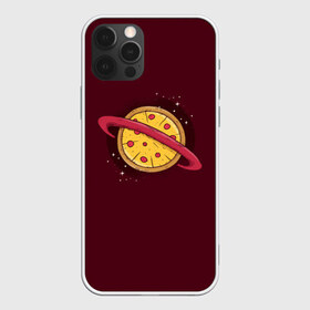 Чехол для iPhone 12 Pro Max с принтом Планета Пицца в Петрозаводске, Силикон |  | pizza | космос | пицца | планета | планеты | сатурн