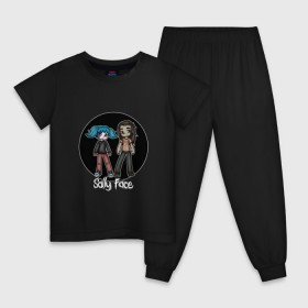 Детская пижама хлопок с принтом Sally Face в Петрозаводске, 100% хлопок |  брюки и футболка прямого кроя, без карманов, на брюках мягкая резинка на поясе и по низу штанин
 | 