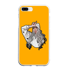 Чехол для iPhone 7Plus/8 Plus матовый с принтом Billie Eilish в Петрозаводске, Силикон | Область печати: задняя сторона чехла, без боковых панелей | ailish | billi | billie eilish | bury a friend | copycat | crown | dont smile at me | lovely | music | my boy | party favor | pop | били | билли айлиш | музыка | певица | поп | эйлиш