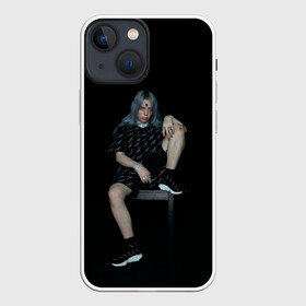 Чехол для iPhone 13 mini с принтом Billie Eilish в Петрозаводске,  |  | ailish | billi | billie eilish | bury a friend | copycat | crown | dont smile at me | lovely | music | my boy | party favor | pop | били | билли айлиш | музыка | певица | поп | эйлиш