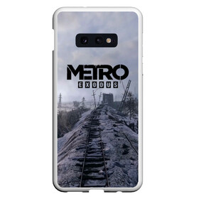 Чехол для Samsung S10E с принтом Metro Exodus в Петрозаводске, Силикон | Область печати: задняя сторона чехла, без боковых панелей | 2035 | exodus | metro | metro exodus | metro: exodus | stalker | stalker 2 | survival horror | арт | артём | исход | метро | метро исход | метро:исход | припять | сталкер