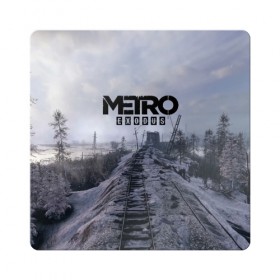 Магнит виниловый Квадрат с принтом Metro Exodus в Петрозаводске, полимерный материал с магнитным слоем | размер 9*9 см, закругленные углы | 2035 | exodus | metro | metro exodus | metro: exodus | stalker | stalker 2 | survival horror | арт | артём | исход | метро | метро исход | метро:исход | припять | сталкер