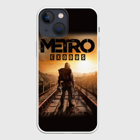 Чехол для iPhone 13 mini с принтом Metro: Exodus в Петрозаводске,  |  | 2019 | 2020 | 2033 | exodus | game | horror | last | light | metro | redux | survival | yelow | боке | градиент | детская | желтый | зомби | игра | игры | метро | монстр | надпись | неон | новинка | постапокалипсис | постапокалиптика | темная