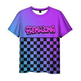 Мужская футболка 3D с принтом Френдзона в Петрозаводске, 100% полиэфир | прямой крой, круглый вырез горловины, длина до линии бедер | бойчик | группа | музыка | мультяшка | песни | подростки | поп панк | френдзона