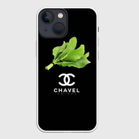 Чехол для iPhone 13 mini с принтом Chavel в Петрозаводске,  |  | Тематика изображения на принте: chanel | антитренд | шанель