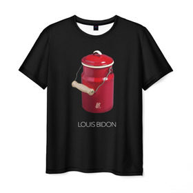 Мужская футболка 3D с принтом Louis Bidon в Петрозаводске, 100% полиэфир | прямой крой, круглый вырез горловины, длина до линии бедер | Тематика изображения на принте: антитренд | луи витон