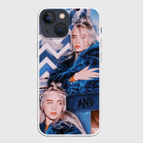 Чехол для iPhone 13 mini с принтом Billie Eilish в Петрозаводске,  |  | ailish | billi | billie eilish | bury a friend | copycat | crown | dont smile at me | lovely | music | my boy | party favor | pop | били | билли айлиш | музыка | певица | поп | эйлиш