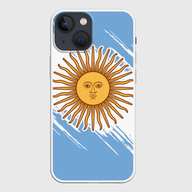 Чехол для iPhone 13 mini с принтом Аргентина в Петрозаводске,  |  | Тематика изображения на принте: argentina | аргентина | аргентинская сборная | сборная | сборная аргентины | сборная аргентины по футболу | сборные | форма | футбол | футбольные сборные | чемпионат | чемпионат мира