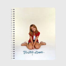 Тетрадь с принтом Oldschool Britney в Петрозаводске, 100% бумага | 48 листов, плотность листов — 60 г/м2, плотность картонной обложки — 250 г/м2. Листы скреплены сбоку удобной пружинной спиралью. Уголки страниц и обложки скругленные. Цвет линий — светло-серый
 | britney | britneyspears | glitch | icon | jean | pop | princess | spears | usa | бритни | бритниспирс | глич | джин | поп | работа | спирс | сша