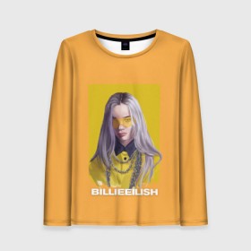 Женский лонгслив 3D с принтом Billie Eilish в Петрозаводске, 100% полиэстер | длинные рукава, круглый вырез горловины, полуприлегающий силуэт | at | billie | don’t | eilish | electronic | eyes | me | music | ocean | pirate | smile | synthpop | usa | айлиш | билли | музыка | пайрэт | синти поп | сша | электронная | электропоп