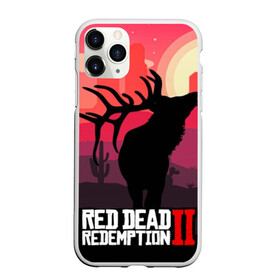 Чехол для iPhone 11 Pro матовый с принтом RDR II в Петрозаводске, Силикон |  | Тематика изображения на принте: gta | rdr 2 | red dead redemption 2 | west | дикий запад | добыча | закат солнца | игра | кактусы | каньон | квест | легендарный олень в rdr 2 | новинки игр | рога оленя