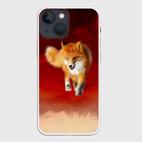 Чехол для iPhone 13 mini с принтом Огненная Лиса в Петрозаводске,  |  | fire fox | firefox | fox | fox say | ylvis   the fox | главное фыр | кицунэ | лиза | лиса | лисичка | мемасики | мемы | огонь | фыр фыр | хитрая лиса | я хочу фырфыр
