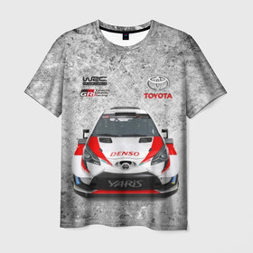 Мужская футболка 3D с принтом WRC Toyota в Петрозаводске, 100% полиэфир | прямой крой, круглый вырез горловины, длина до линии бедер | auto | car | championship | race | rally | toyota | world | wrc | авто | гонки | машина | ралли | трасса | трек | чемпионат