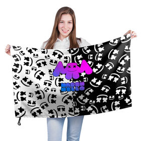 Флаг 3D с принтом Marshmello в Петрозаводске, 100% полиэстер | плотность ткани — 95 г/м2, размер — 67 х 109 см. Принт наносится с одной стороны | dj | fortnite | marshmello | music | дж | зефир | маршмелоу | музыка | форнайт | фортнайт