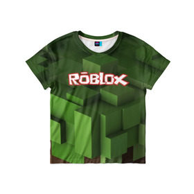 Детская футболка 3D с принтом Roblox в Петрозаводске, 100% гипоаллергенный полиэфир | прямой крой, круглый вырез горловины, длина до линии бедер, чуть спущенное плечо, ткань немного тянется | play | roblox | детская | для детей | игра | онлайн | ребенку | роблокс | роболкс | симулятор