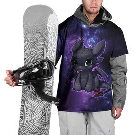 Накидка на куртку 3D с принтом ночная фурия в Петрозаводске, 100% полиэстер |  | how to train your dragon | night fury | беззубик | дракон | как приручить дракона | ночная фурия