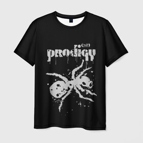 Мужская футболка 3D с принтом The Prodigy логотип в Петрозаводске, 100% полиэфир | прямой крой, круглый вырез горловины, длина до линии бедер | Тематика изображения на принте: 2019 | album | art | break | dance | logo | music | prodigy | брейк | граффити | группа | заставка | лого | логотип | музыка | муравей | новый альбом | обложка альбома | продиджи
