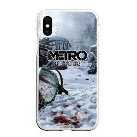 Чехол для iPhone XS Max матовый с принтом METRO EXODUS в Петрозаводске, Силикон | Область печати: задняя сторона чехла, без боковых панелей | 2035 | exodus | metro | metro exodus | metro: exodus | survival horror | арт | артём | исход | метро | метро исход | метро:исход