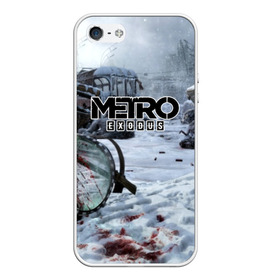 Чехол для iPhone 5/5S матовый с принтом METRO EXODUS в Петрозаводске, Силикон | Область печати: задняя сторона чехла, без боковых панелей | 2035 | exodus | metro | metro exodus | metro: exodus | survival horror | арт | артём | исход | метро | метро исход | метро:исход