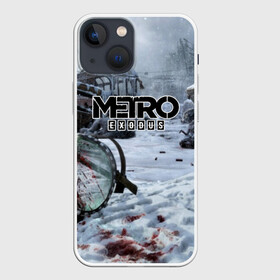 Чехол для iPhone 13 mini с принтом METRO EXODUS в Петрозаводске,  |  | 2035 | exodus | metro | metro exodus | metro: exodus | survival horror | арт | артём | исход | метро | метро исход | метро:исход