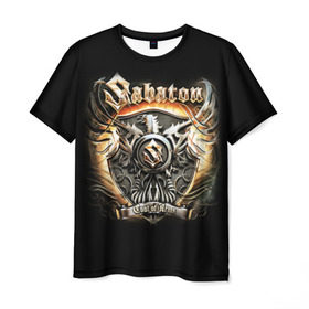 Мужская футболка 3D с принтом Sabaton в Петрозаводске, 100% полиэфир | прямой крой, круглый вырез горловины, длина до линии бедер | heavy metal | metal | sabaton | группы | метал | музыка | пауэр метал | рок | сабатон | хэви метал