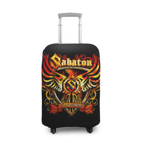 Чехол для чемодана 3D с принтом Sabaton в Петрозаводске, 86% полиэфир, 14% спандекс | двустороннее нанесение принта, прорези для ручек и колес | heavy metal | metal | sabaton | группы | метал | музыка | пауэр метал | рок | сабатон | хэви метал
