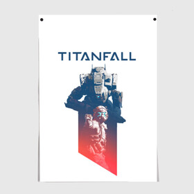 Постер с принтом Titanfall в Петрозаводске, 100% бумага
 | бумага, плотность 150 мг. Матовая, но за счет высокого коэффициента гладкости имеет небольшой блеск и дает на свету блики, но в отличии от глянцевой бумаги не покрыта лаком | titanfall | titanfall 2 | игры | компьютерные игры | пилот | титан | титанфол | титаны