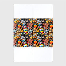 Магнитный плакат 2Х3 с принтом Веселые собаки в Петрозаводске, Полимерный материал с магнитным слоем | 6 деталей размером 9*9 см | бульдог | голубые глаза | доберман | животные | жирафы | котики | милые | олени | разноцветные | собаки | хаски | яркие
