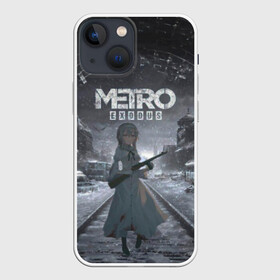 Чехол для iPhone 13 mini с принтом Metro Exodus Аниме в Петрозаводске,  |  | 2034 | metro | metro 2033 | аниме | аниме девушка | аниме сталкер | девушка | девушка сталкер | игра | игры | метро | метро 2033 | метро 2034 | метро аниме | метро эксодус | москва | сталкер