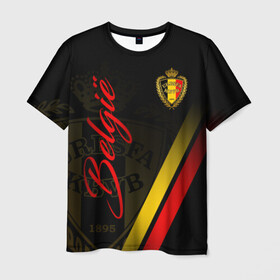 Мужская футболка 3D с принтом Бельгия в Петрозаводске, 100% полиэфир | прямой крой, круглый вырез горловины, длина до линии бедер | belgie | belgien | belgique | belgium | diables rouges | rode duivels | бельгийская сборная | бельгия | красные дьяволы | сборная бельгии | сборная бельгии по футболу | форма