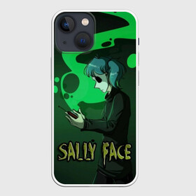 Чехол для iPhone 13 mini с принтом Sally Face в Петрозаводске,  |  | sally face | игра | компьютерная игра | лицо | маска | протез | салли фейс | школа | шрамы