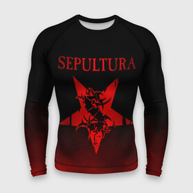 Мужской рашгард 3D с принтом Sepultura в Петрозаводске,  |  | sepultura | грув метал | группы | дэт метал | метал | музыка | рок | трэш метал