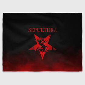 Плед 3D с принтом Sepultura в Петрозаводске, 100% полиэстер | закругленные углы, все края обработаны. Ткань не мнется и не растягивается | Тематика изображения на принте: sepultura | грув метал | группы | дэт метал | метал | музыка | рок | трэш метал