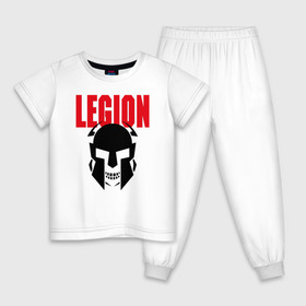 Детская пижама хлопок с принтом Legion в Петрозаводске, 100% хлопок |  брюки и футболка прямого кроя, без карманов, на брюках мягкая резинка на поясе и по низу штанин
 | black | cool | creative | design | fashion | hype | legion | philosophy | rom | skeleton | skull | supreme | vanguard | авангард | дизайн | креатив | круто | легион | мода | рим | скелет | философия | хайп | череп | черный