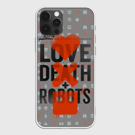 Чехол для iPhone 12 Pro Max с принтом LOVE DEATH + ROBOTS в Петрозаводске, Силикон |  | Тематика изображения на принте: death | love death + robots | netflix | robots | любовь | нетфликс | роботы | сериал