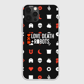 Чехол для iPhone 12 Pro с принтом Love, Death & Robots в Петрозаводске, силикон | область печати: задняя сторона чехла, без боковых панелей | cartoon | death | fantasy | heavy | horror | metal | miller | netflix | robots | tim | witness | любовь | миллер | мультфильм | робот | роботы | тим | ужасы | фэнтези