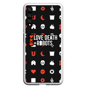 Чехол для Honor 20 с принтом Love Death & Robots в Петрозаводске, Силикон | Область печати: задняя сторона чехла, без боковых панелей | Тематика изображения на принте: cartoon | death | fantasy | heavy | horror | metal | miller | netflix | robots | tim | witness | любовь | миллер | мультфильм | робот | роботы | тим | ужасы | фэнтези