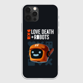 Чехол для iPhone 12 Pro Max с принтом Love Death & Robots в Петрозаводске, Силикон |  | Тематика изображения на принте: cartoon | death | fantasy | heavy | horror | metal | miller | netflix | robots | tim | witness | любовь | миллер | мультфильм | робот | роботы | тим | ужасы | фэнтези