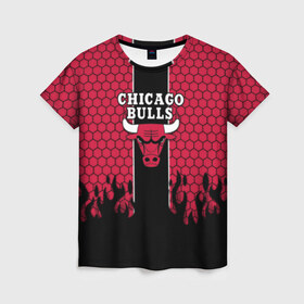 Женская футболка 3D с принтом CHICAGO BULLS в Петрозаводске, 100% полиэфир ( синтетическое хлопкоподобное полотно) | прямой крой, круглый вырез горловины, длина до линии бедер | chicago bulls | chicago bulls jordan | nba chicago bulls | nike chicago bulls | баскетбол нба | лейкерс чикаг | нба | чикаго атланта | чикаго буллз | чикаго буллз 2019 | чикаго буллз атланта
