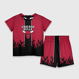 Детский костюм с шортами 3D с принтом CHICAGO BULLS в Петрозаводске,  |  | chicago bulls | chicago bulls jordan | nba chicago bulls | nike chicago bulls | баскетбол нба | лейкерс чикаг | нба | чикаго атланта | чикаго буллз | чикаго буллз 2019 | чикаго буллз атланта