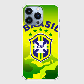 Чехол для iPhone 13 Pro с принтом Бразилия в Петрозаводске,  |  | Тематика изображения на принте: brasil | brazil | бразилия | бразильская сборная | сборная бразилии | сборная бразилии по футболу | сборные | форма | футбол | футбольные сборные | чемпиона | чемпионат мира