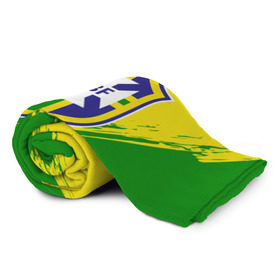 Плед 3D с принтом Бразилия в Петрозаводске, 100% полиэстер | закругленные углы, все края обработаны. Ткань не мнется и не растягивается | brasil | brazil | бразилия | бразильская сборная | сборная бразилии | сборная бразилии по футболу | сборные | форма | футбол | футбольные сборные | чемпиона | чемпионат мира