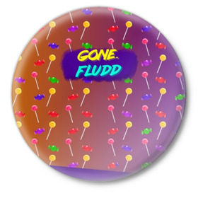 Значок с принтом Gone.Fludd (art) 5 в Петрозаводске,  металл | круглая форма, металлическая застежка в виде булавки | fludd | gone | gone.fludd | mambl | rap | гон флад | кубик льда | мамбл | реп | сахарный человек