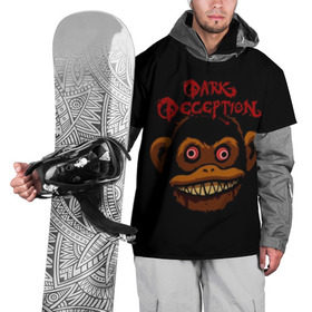 Накидка на куртку 3D с принтом Dark Deception 1 в Петрозаводске, 100% полиэстер |  | dark | dark deception | deception | five night | fnaf | game | horror | дарк десепшен | игра
