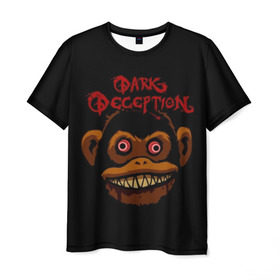 Мужская футболка 3D с принтом Dark Deception 1 в Петрозаводске, 100% полиэфир | прямой крой, круглый вырез горловины, длина до линии бедер | dark | dark deception | deception | five night | fnaf | game | horror | дарк десепшен | игра