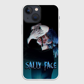 Чехол для iPhone 13 mini с принтом Sally Face в Петрозаводске,  |  | Тематика изображения на принте: sally face | игра | компьютерная игра | лицо | маска | протез | салли фейс | школа | шрамы